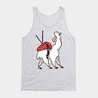 Llama Sushi Roll Tank Top